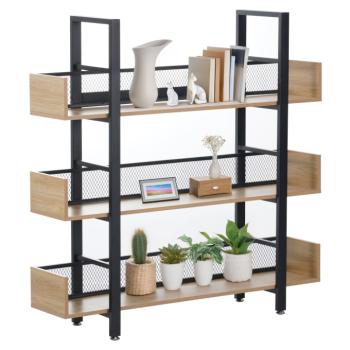 3 polcos polcállvány, tölgy/fekete, KILIS NEW TYP 1 kép