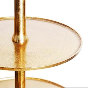 ABSTRACT 5 szintes arany alumínium tortatartó 150cm kép