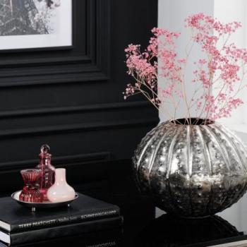 ABSTRACT ezüst alumínium váza 30cm kép