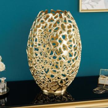 ABSTRACT LEAF arany alumínium váza 50cm kép