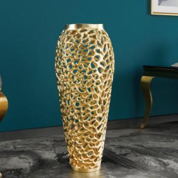 ABSTRACT LEAF arany alumínium váza 90cm kép