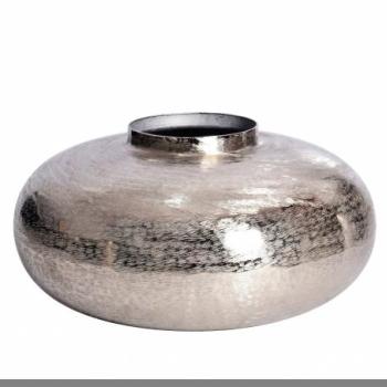 ABSTRACT ORIENT ezüst alumínium váza 35cm kép