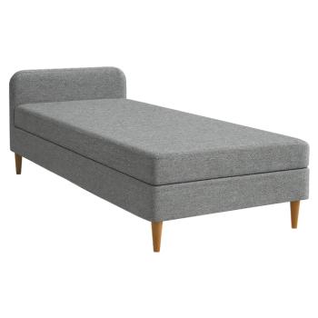 Ágy, 110x200, molitán, szürke, BRUNY kép