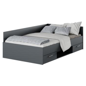 Ágy, 120x200, grafit, BOAT kép