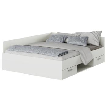 Ágy, 160x200, fehér, BOAT kép