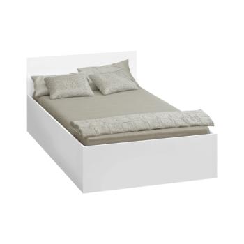 Ágy fém ráccsal és tárolóhellyel, 120x200, fehér, DOLI kép