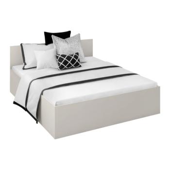 Ágy fém ráccsal és tárolóhellyel, 160x200, kasmír, DOLI kép