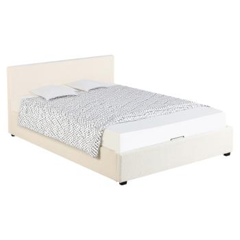 Ágy ráccsal, 180x200, fehér, LUNELA kép