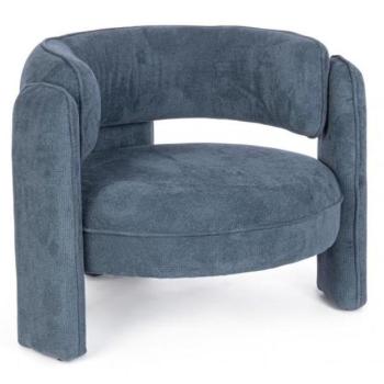 AISHA Kék Szövet Szék kép