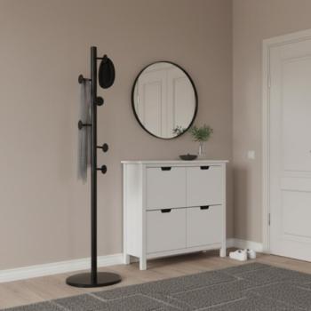 Akasztó REDA 174 cm - fekete fém akasztó márvány talppal kép