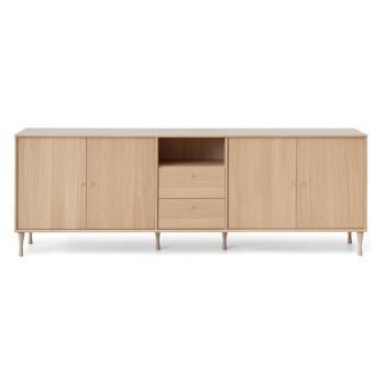 Alacsony komód tölgyfa dekorral 220x76 cm Mistral - Hammel Furniture kép