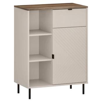 Alacsony polcos szekrény, kasmír/castello tölgy, EYCO 1D1S kép