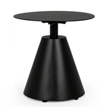 ALOHA fekete kerti kerek lerakóasztal 50cm kép