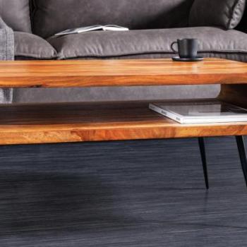 ALPHA rózsafa dohányzóasztal 90cm kép