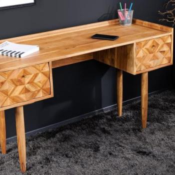 ALPINE barna akácfa íróasztal 130cm kép