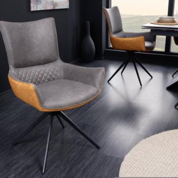 ALPINE szürke-barna mikroszálas forgószék kép