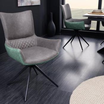 ALPINE szürke-zöld mikroszálas szék kép