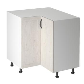 Alsó sarokszekrény, fehér/északi sosna, jobb, ROYAL D90N kép