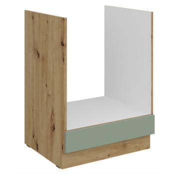 Alsó szekrény beépíthető tűzhelyhez, aquamarine/artisan tölgy, ARSANY 60 D GAZ BB kép