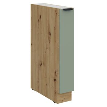 Alsó szekrény kihúzható kosárral, aquamarine/artisan tölgy, ARSANY 15 D CARGO BB kép