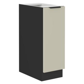 Alsó szekrény kihúzható kosárral, kasmír/fekete, ARAKA 30 D CARGO BB kép