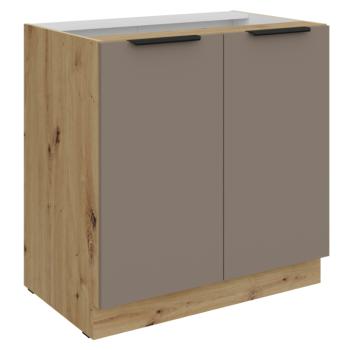 Alsó szekrény, sandgrau/artisan tölgy, FRISBO 80 D 2F BB kép