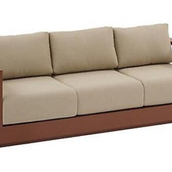 Alumínium 3 személyes pad MADRID (mahagóni) kép