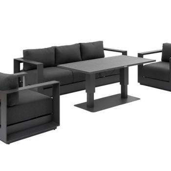 Alumínium készlet 5 személyes MADRID NEW (antracit) kép