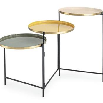 AMRITA fehér zománc lerakóasztal 110cm kép