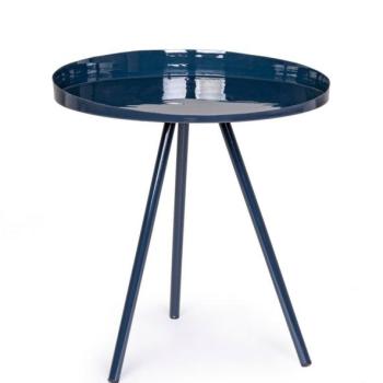 ANCHITA kék acél dohányzóasztal 46cm kép