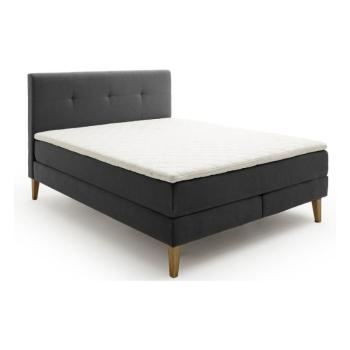 Antracitszürke boxspring ágy 160x200 cm Stockholm – Meise Möbel kép