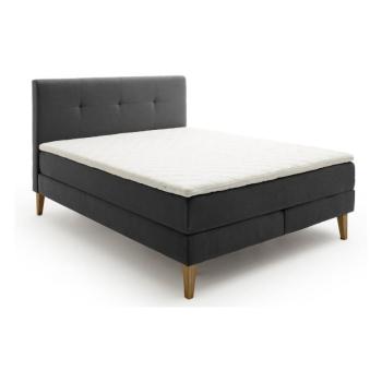 Antracitszürke boxspring ágy 180x200 cm Stockholm – Meise Möbel kép