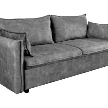 APARTMENT szürke bársony kanapéágy kép