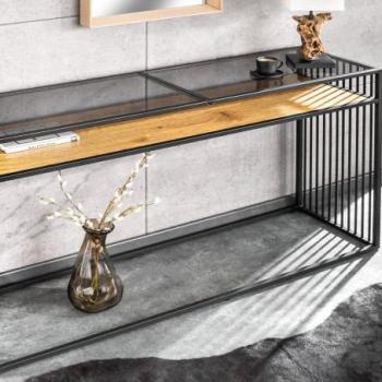 ARCHITECTURE barna konzol asztal 120cm kép