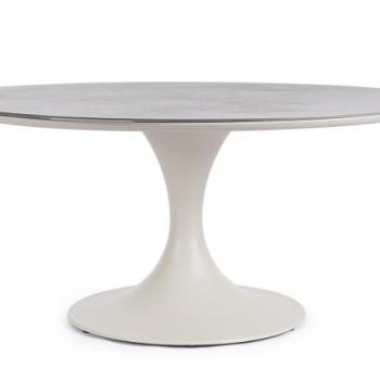 ARNOLD PELIKAN bézs kerek kerti asztal 158cm kép