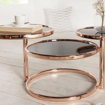 ART DECO 3 réz dohányzóasztal KIFUTOTT kép