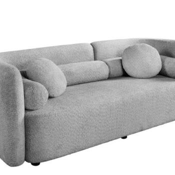 ART DECO szürke buklé kanapé kép