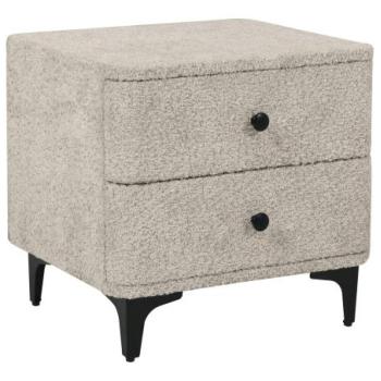 ART DECO szürkésbarna buklé éjjeliszekrény kép