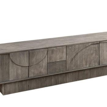 ART DEKO szürke mangófa TV szekrény 200cm kép