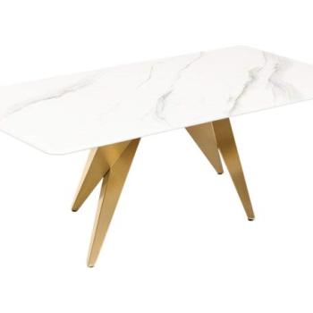 ART LIVING fehér kerámia dohányzóasztal kép