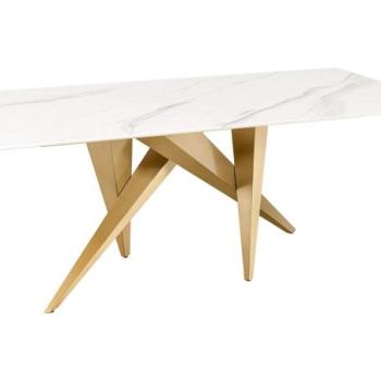 ART LIVING fehér kerámia étkezőasztal 200 cm kép