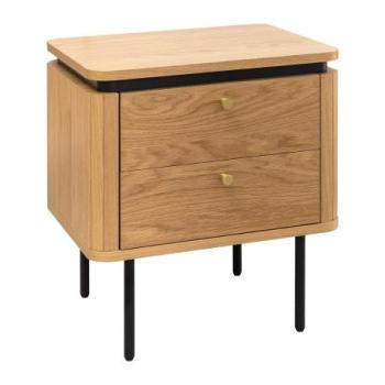 ATELIER barna tölgyfa furnér éjjeliszekrény kép