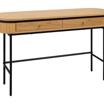 ATELIER barna tölgyfa furnér konzolasztal 120 cm kép