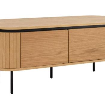 ATELIER barna tölgyfa furnér tv szekrény 120 cm kép