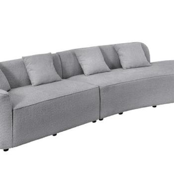 ATELIER L XXL szürke buklé kanapé kép