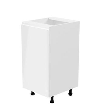 AURORA fehér mdf alsó konyhaszekrény balos 40cm kép