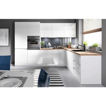 AURORA fehér mdf felső konyhaszekrény balos 40cm kép