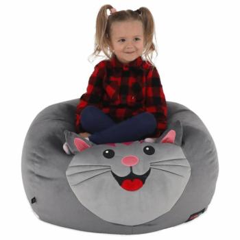 BABY szürke szövet babzsák kép