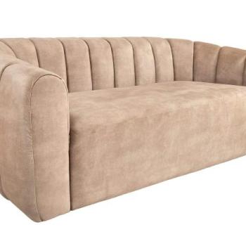 BABYLON bézs bársony kanapé kép