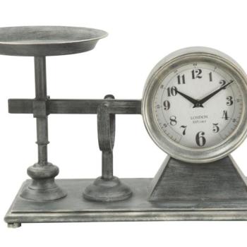 BALANCE szürke vas asztali óra kép